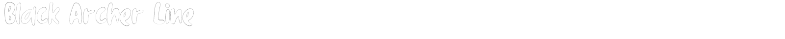Black Archer font preview